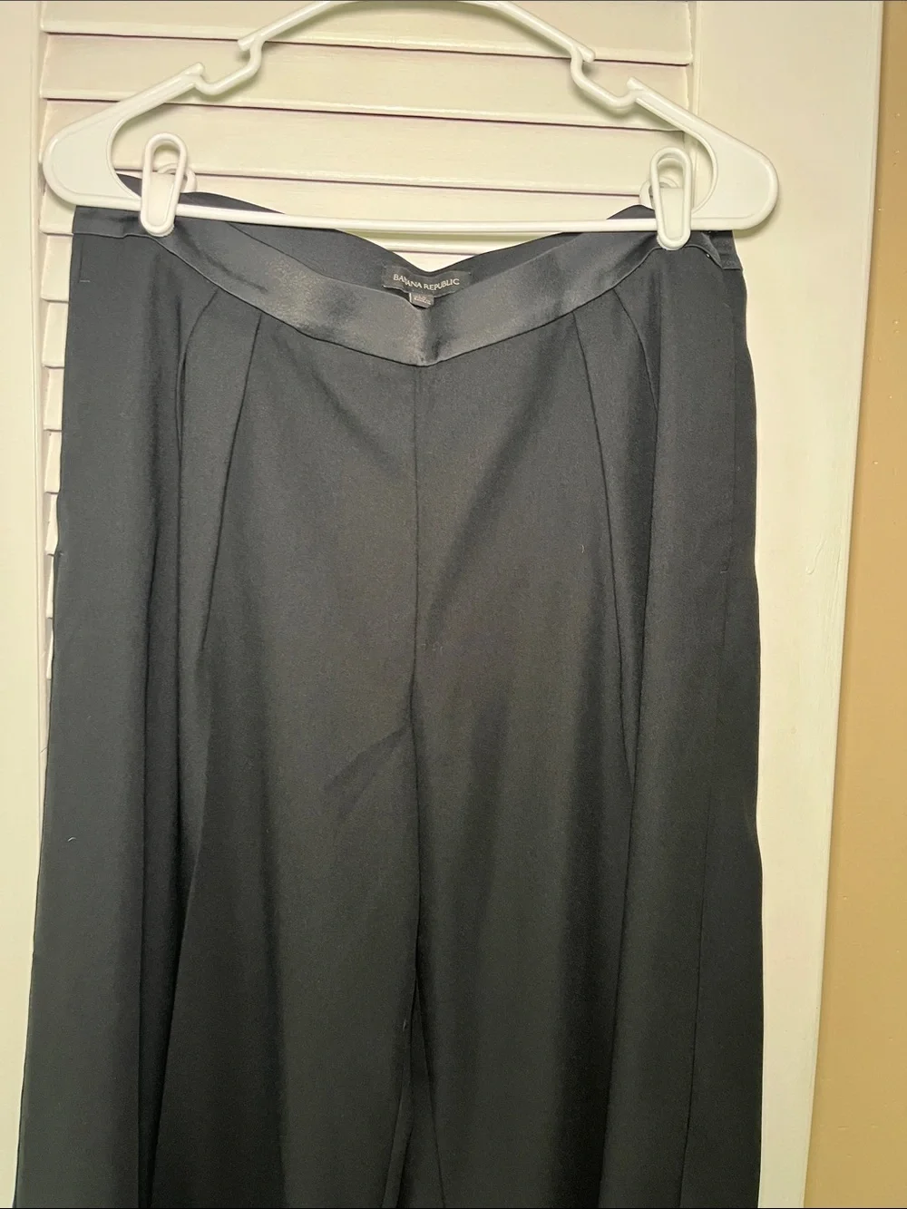 Banana Republic Black Wide Leg Dress Slacks